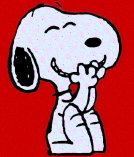 happy snoopy red