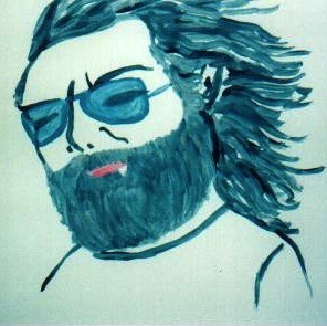 Channeled art, me and Jerry painting him