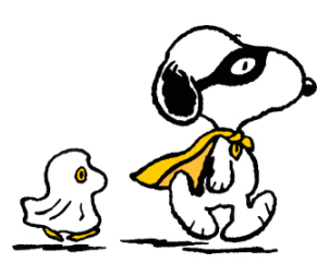 Snoopy and Woodstock Love Halloween! In costumes!
